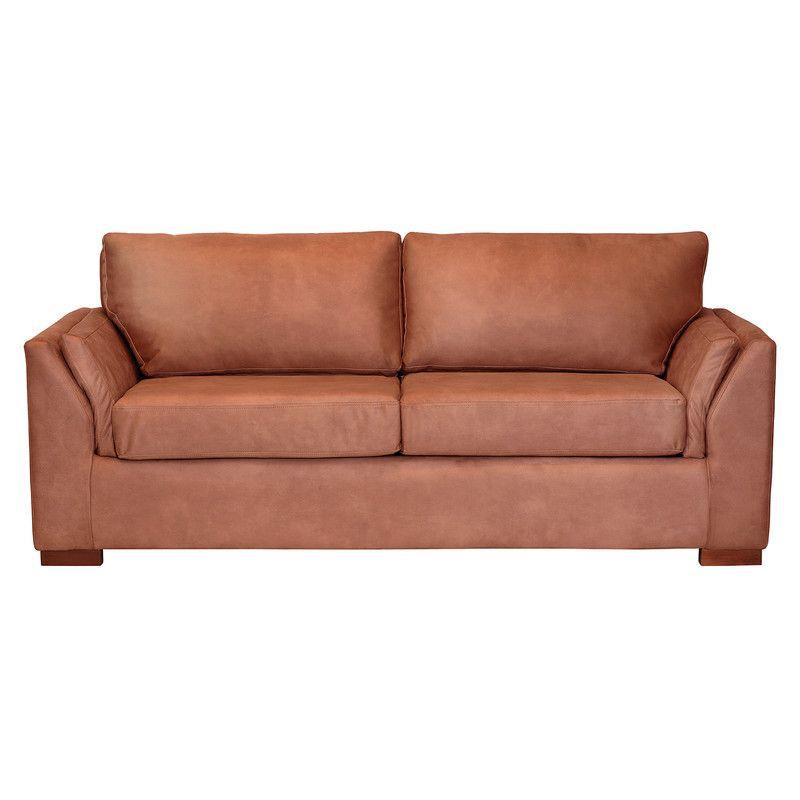 Sofa Cama Milan 2Pl Con Resortes Pocket Cuero Kentucky Tabaco-2