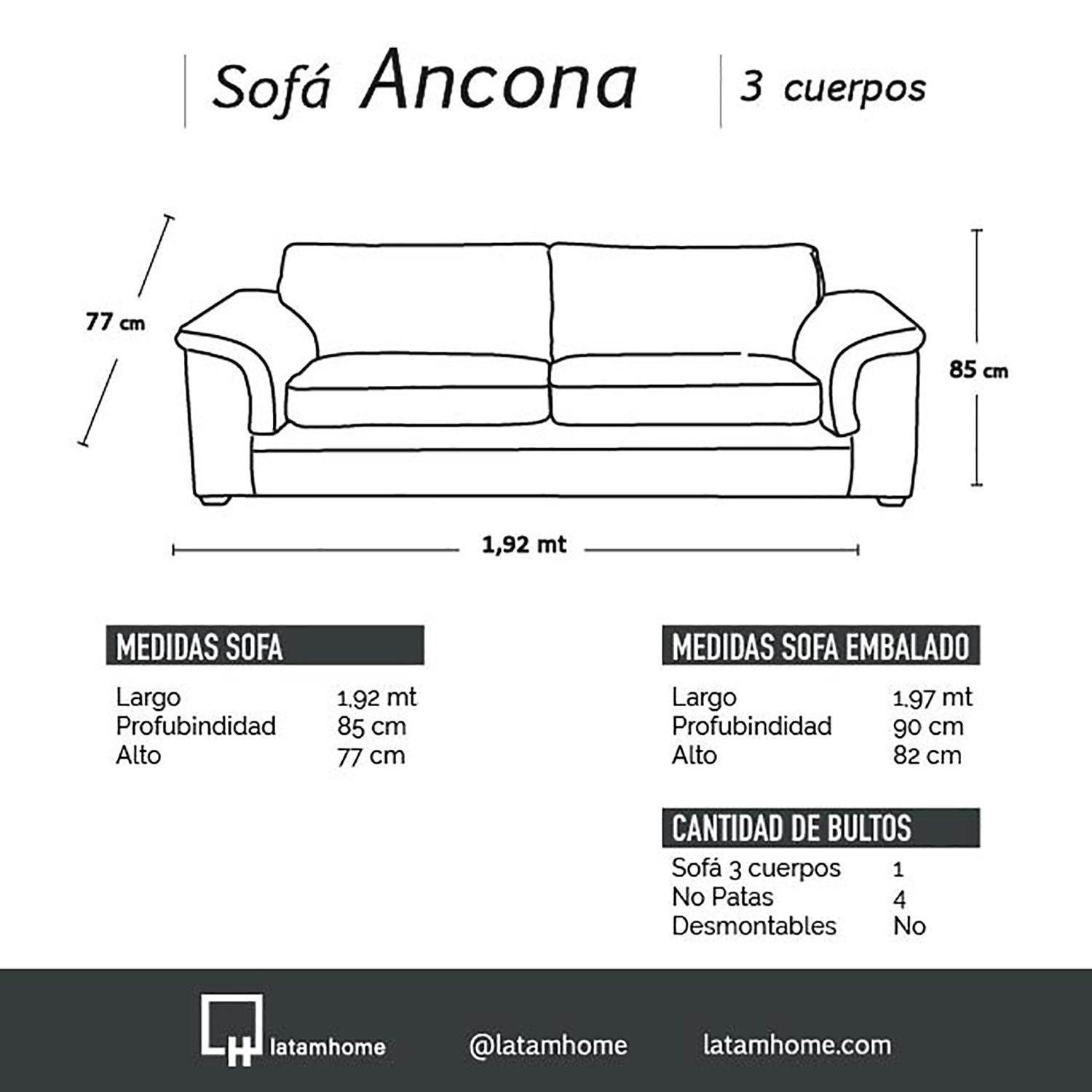 SOFA ANCONA 3C TELA  VELVET  VERDE-3