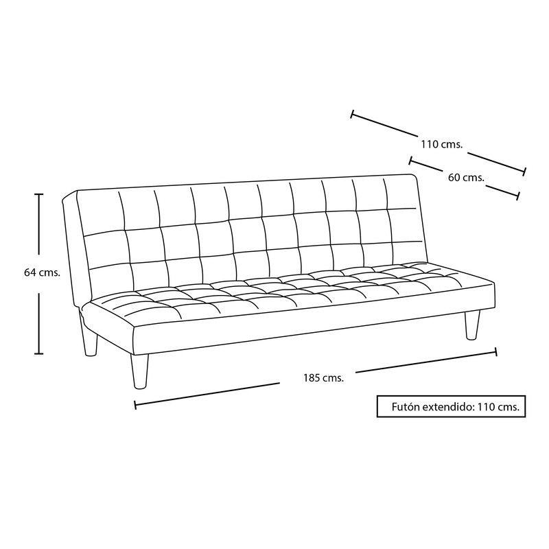 FUTON TURIN TELA VELVET VERDE-4