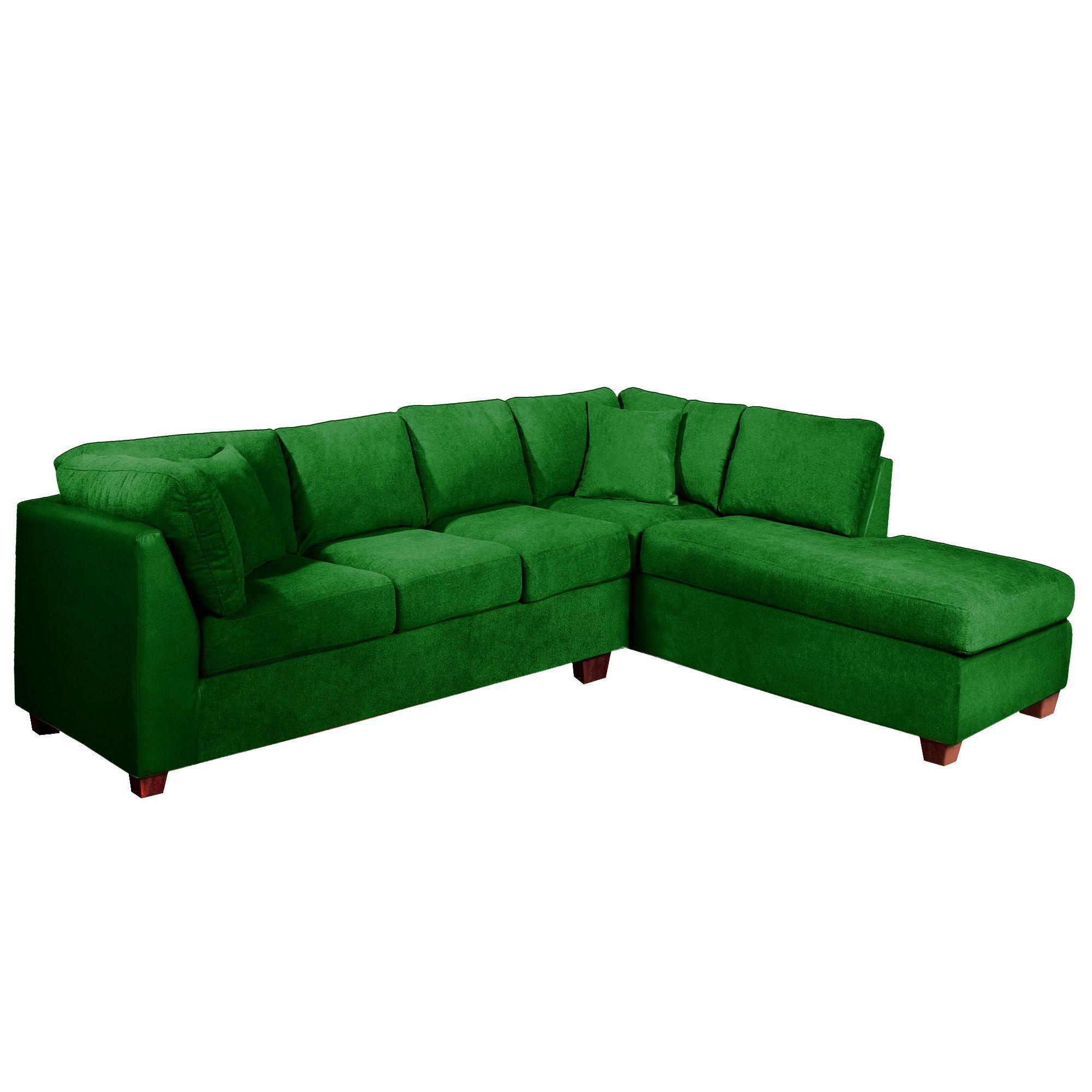 SECCIONAL PADUA DER TELA VELVET VERDE-3