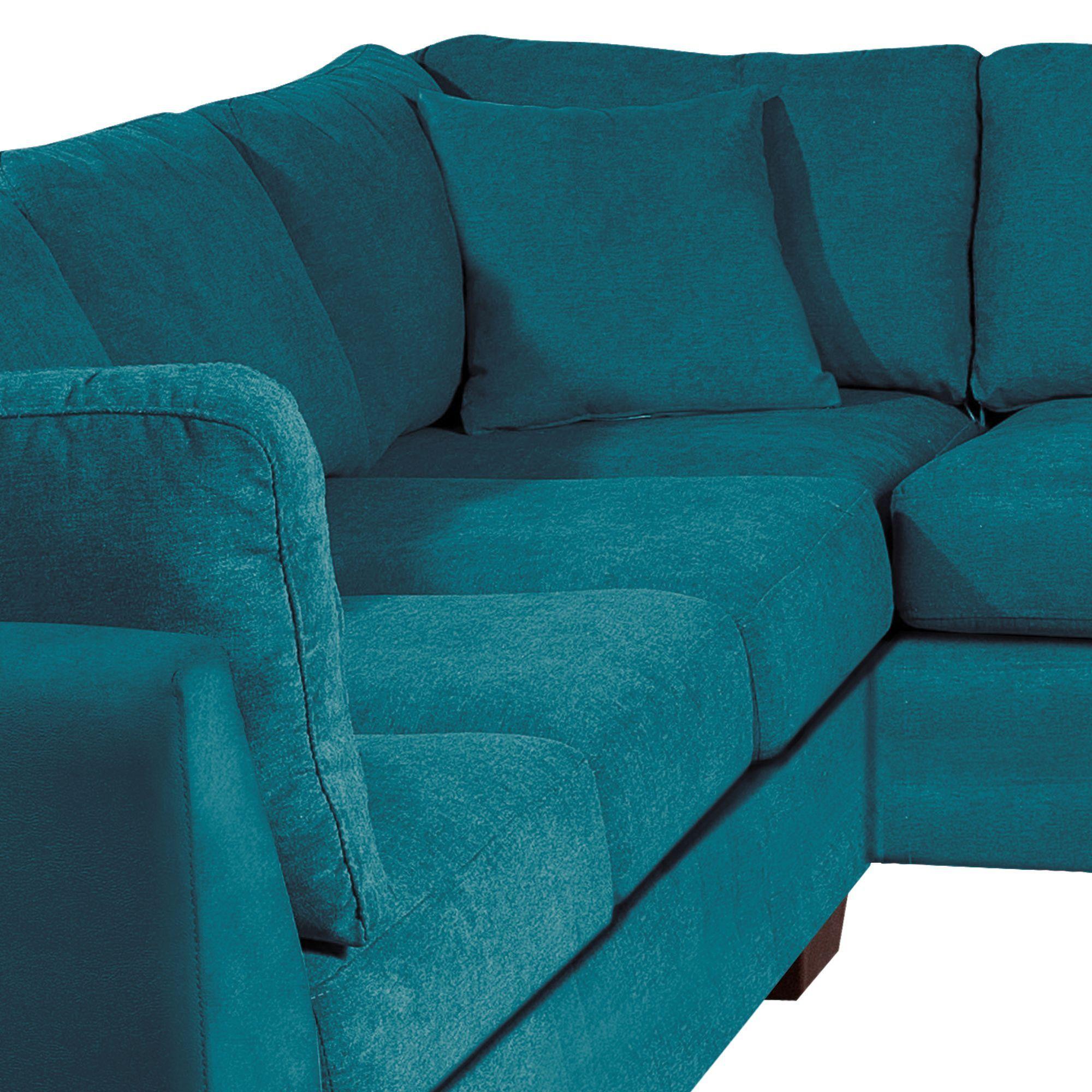 SECCIONAL PADUA DER TELA VELVET TURQUESA-5