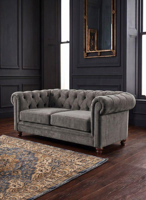 SOFA FLORENCIA 3C TELA VELVET GRIS-3