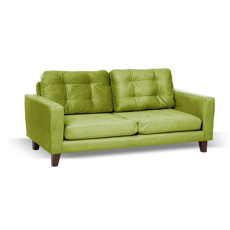 Sofa Napoles 2C Tela  Velvet  Pistacho-1