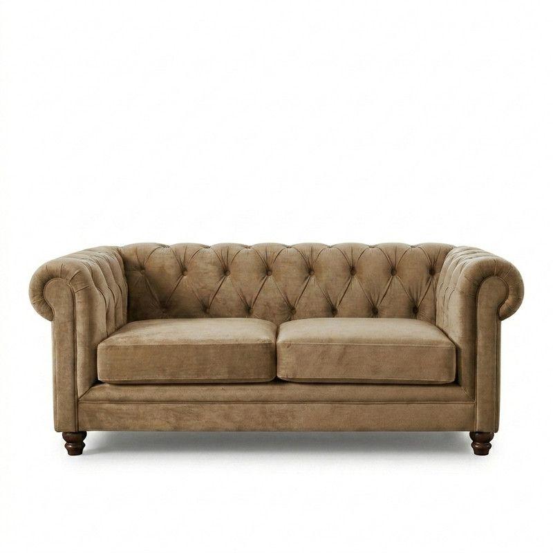 SOFA FLORENCIA 2C TELA VELVET BEIGE-1