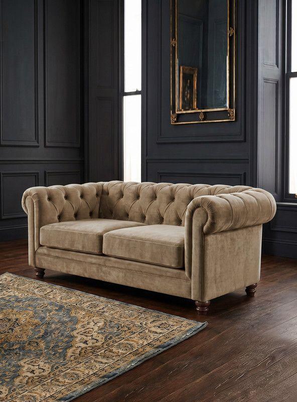 SOFA FLORENCIA 2C TELA VELVET BEIGE-3