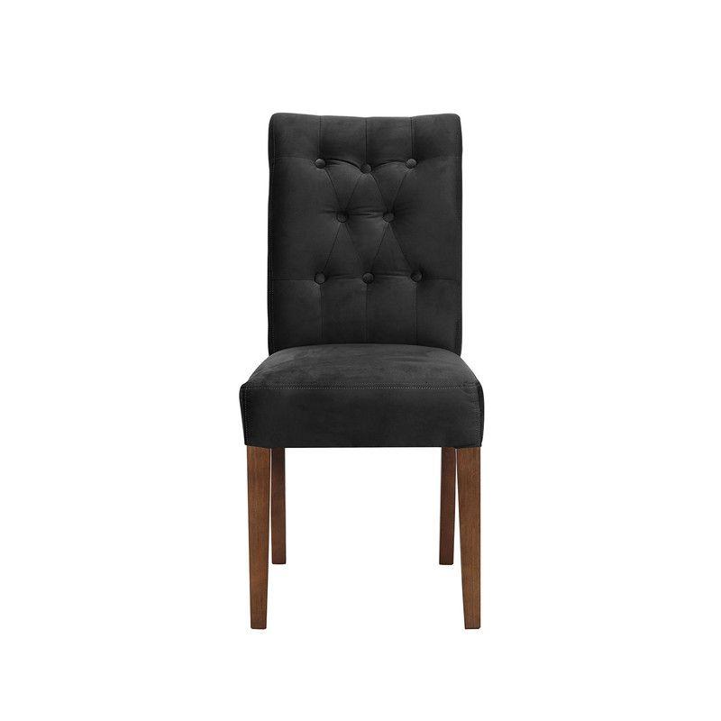 Silla Oviedo Tela Velvet Negro-0