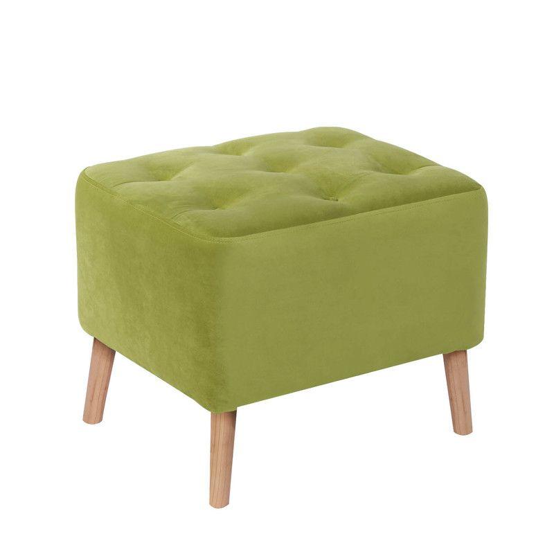 Pouf Lyon Tela Velvet Pistacho-0