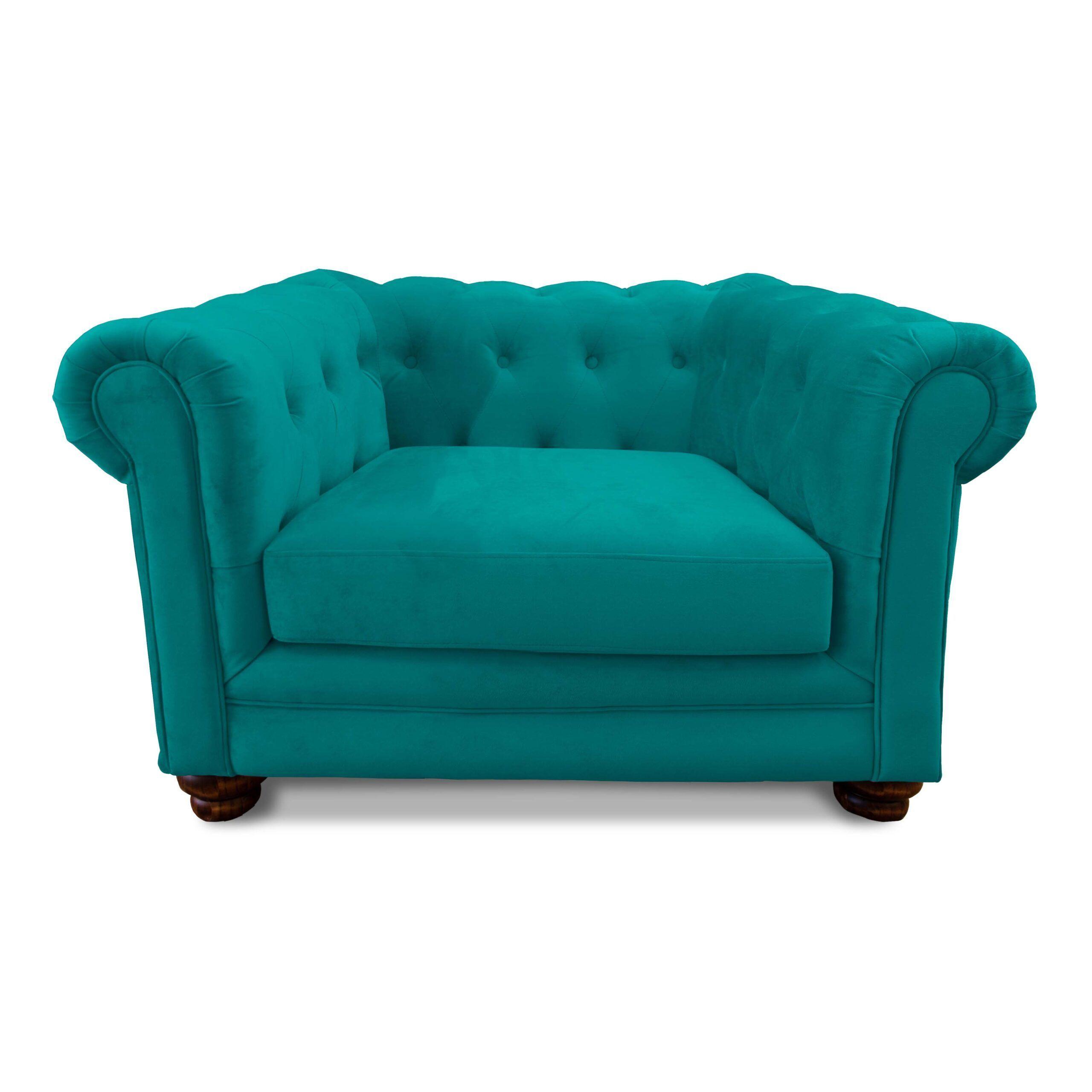 SOFA FLORENCIA 1C TELA VELVET TURQUESA-0