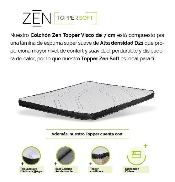 Topper Zen Soft Full 135x190x7 cm-3