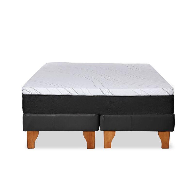 Cama Zen Top Foam Visco Pu Negro Super King-5