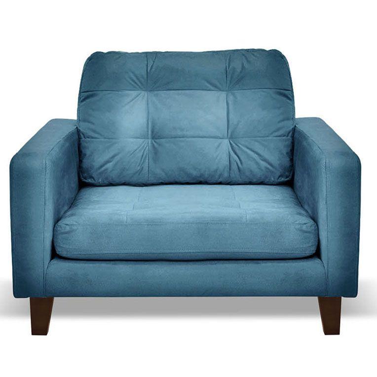 Sofa Napoles 1C Tela  Velvet  Azul Petroleo-0