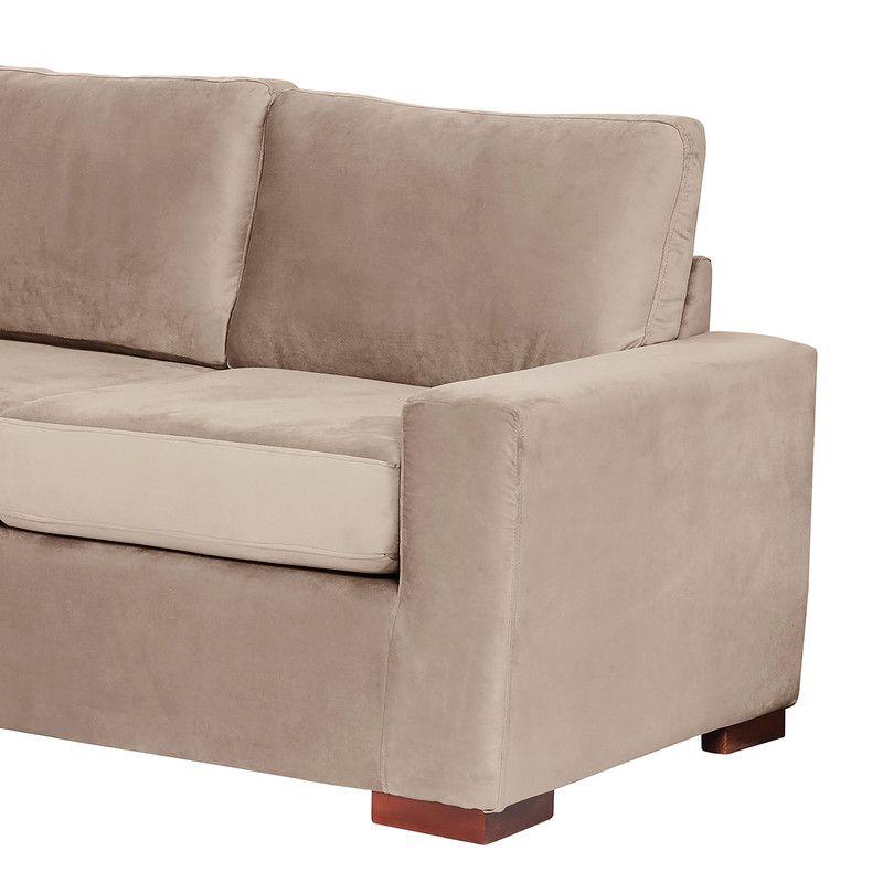 Sofa Cama Livorno 2Pl Tela Velvet Beige-3