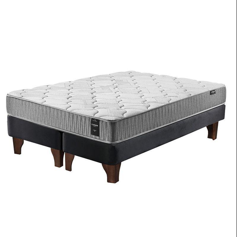 Cama Europea Cannon Zen I-REST Super King Tela Negro-1