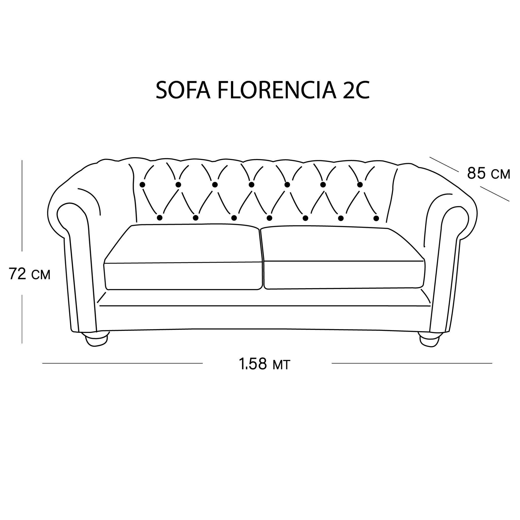 SOFA FLORENCIA 2C TELA VELVET GRIS-3