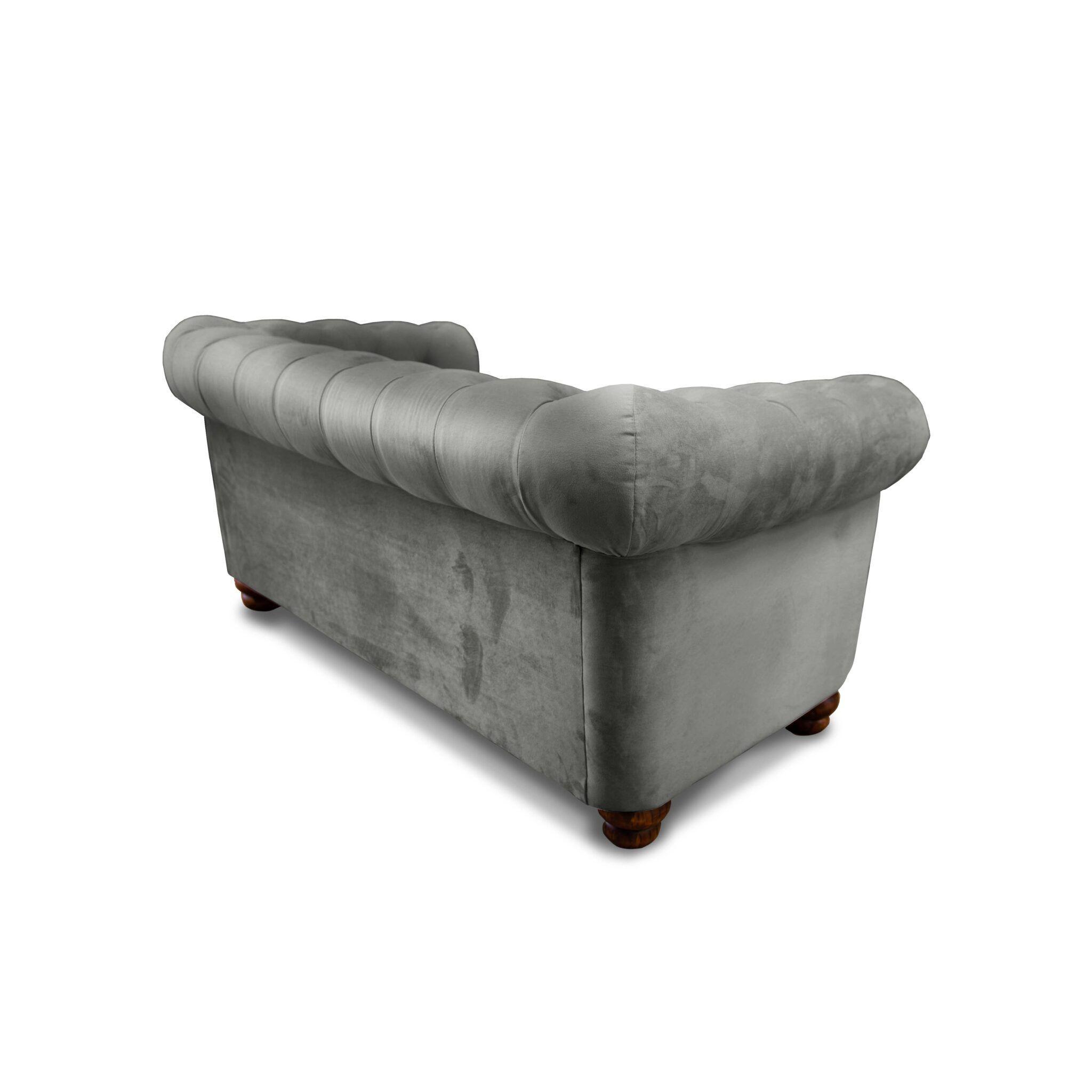 SOFA FLORENCIA 2C TELA VELVET GRIS-2