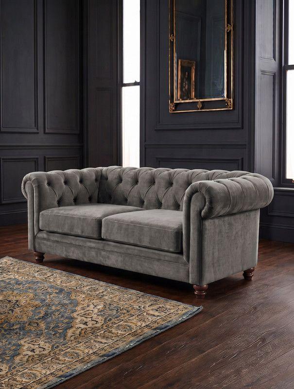 SOFA FLORENCIA 2C TELA VELVET GRIS-3