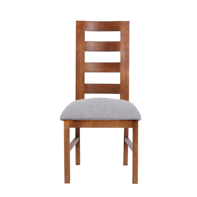 Juego De Comedor Sevilla 2 Sillas Granada + 2 Bancas Tela Lino Gris Claro-3