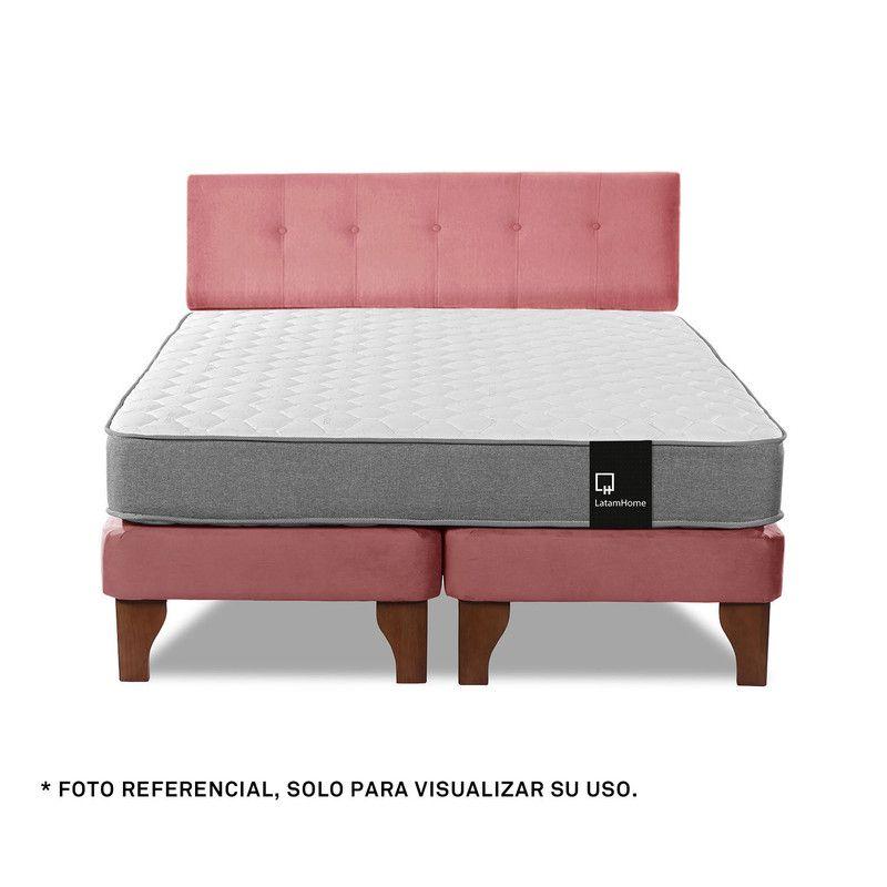 Respaldo Best Tela Palo Rosa 2 Plazas-3