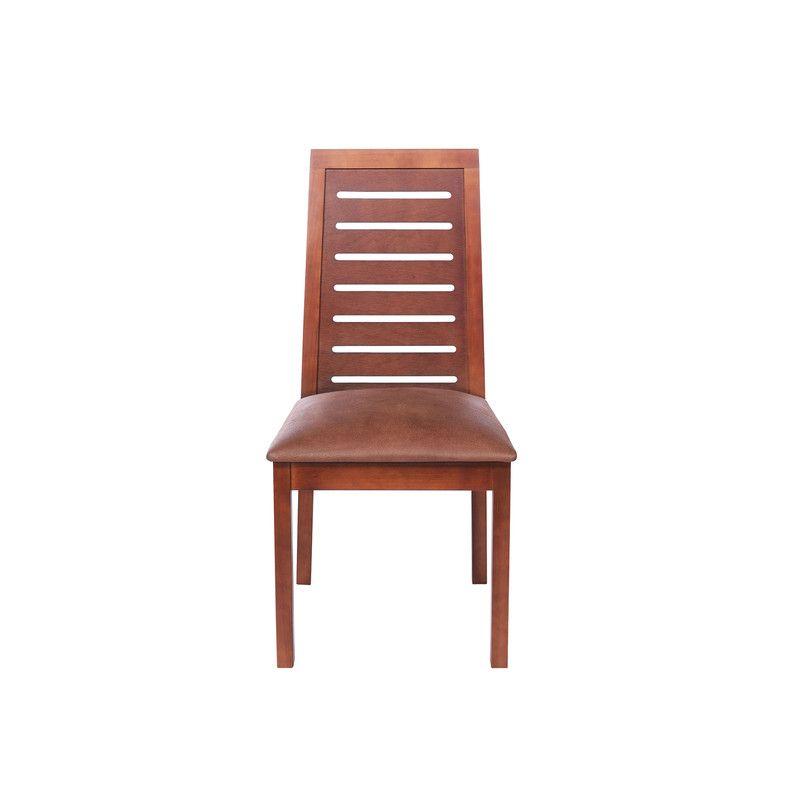 Juego De Comedor Alicante 6 Sillas Tenerife Cuero Kentucky Cafe Claro-3