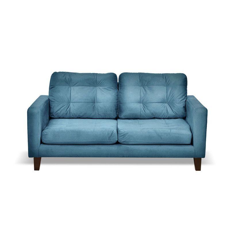 Sofa Napoles 2C Tela  Velvet  Azul Petroleo-0