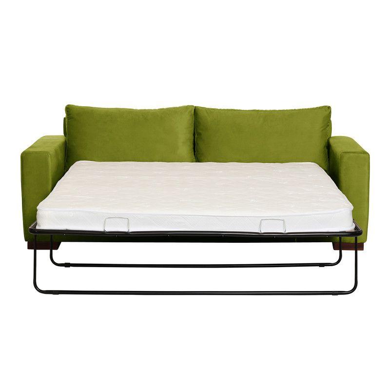 Sofa Cama Livorno 2Pl Tela Velvet Pistacho-2