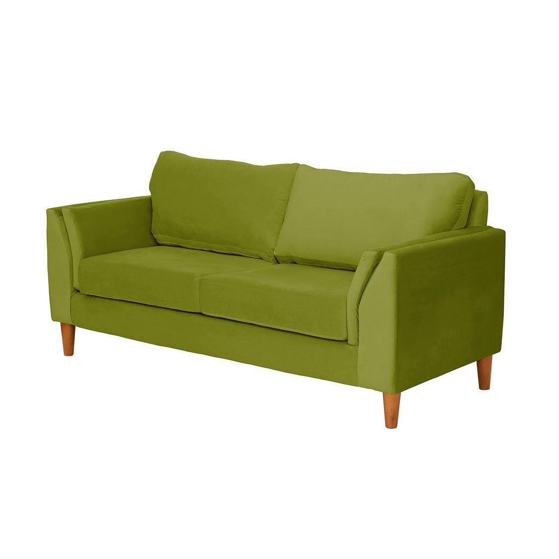 Sofa Milan 2C Con Resortes Pocket Tela Velvet Pistacho-0