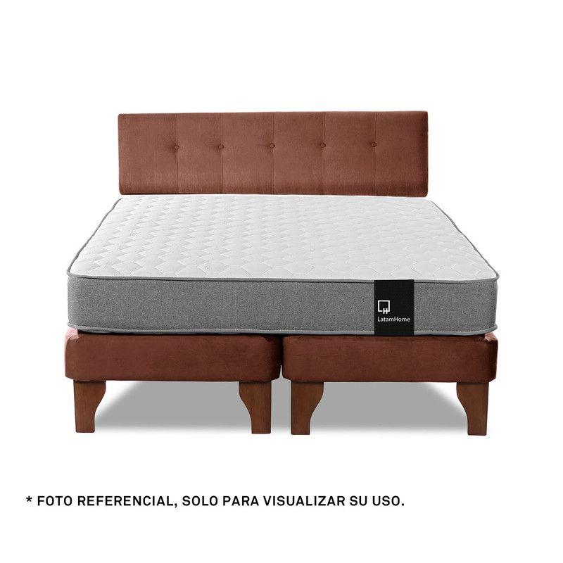 Respaldo Best Tela Chocolate 2 Plazas-3