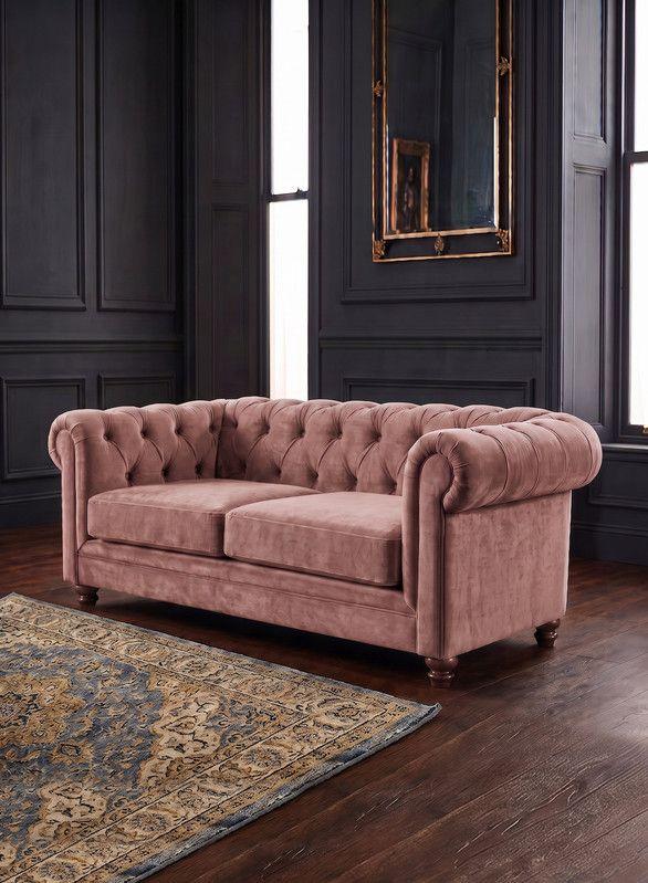 SOFA FLORENCIA 3C TELA VELVET PALO ROSA-3