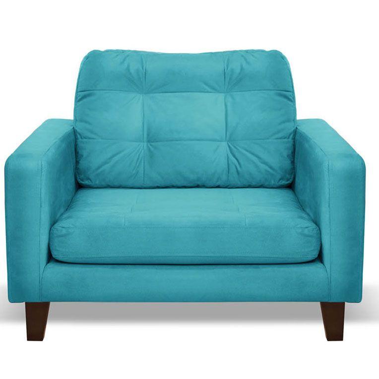 Sofa Napoles 1C Tela  Velvet  Turquesa-0