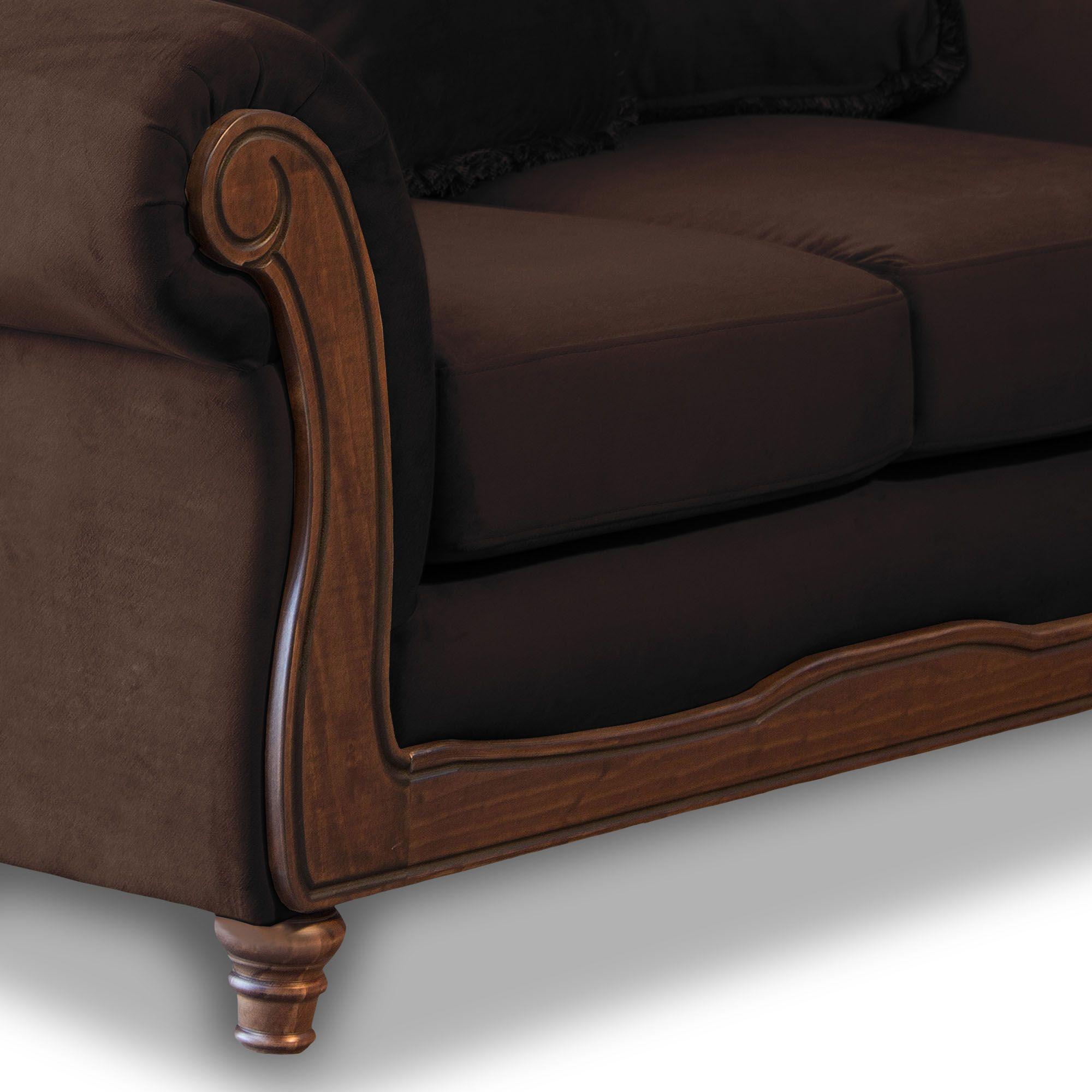 SOFA  RIMINI 2C TELA VELVET CHOCOLATE-2