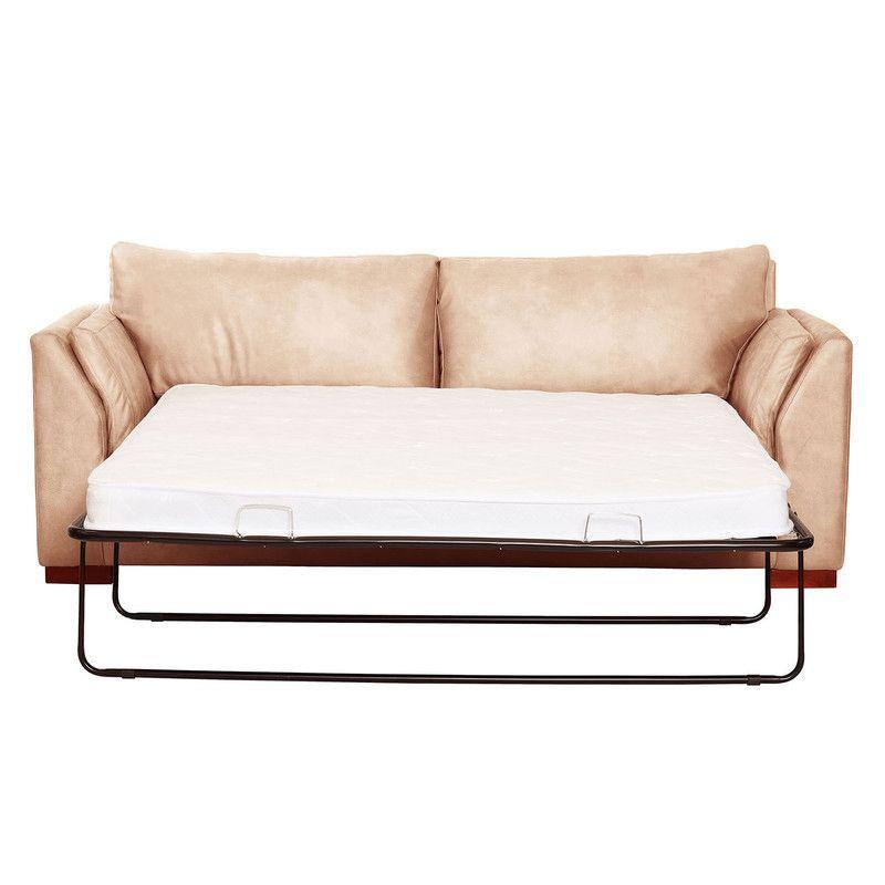 Sofa Cama Milan 2Pl Con Resortes Pocket Cuero Kentucky Beige-2