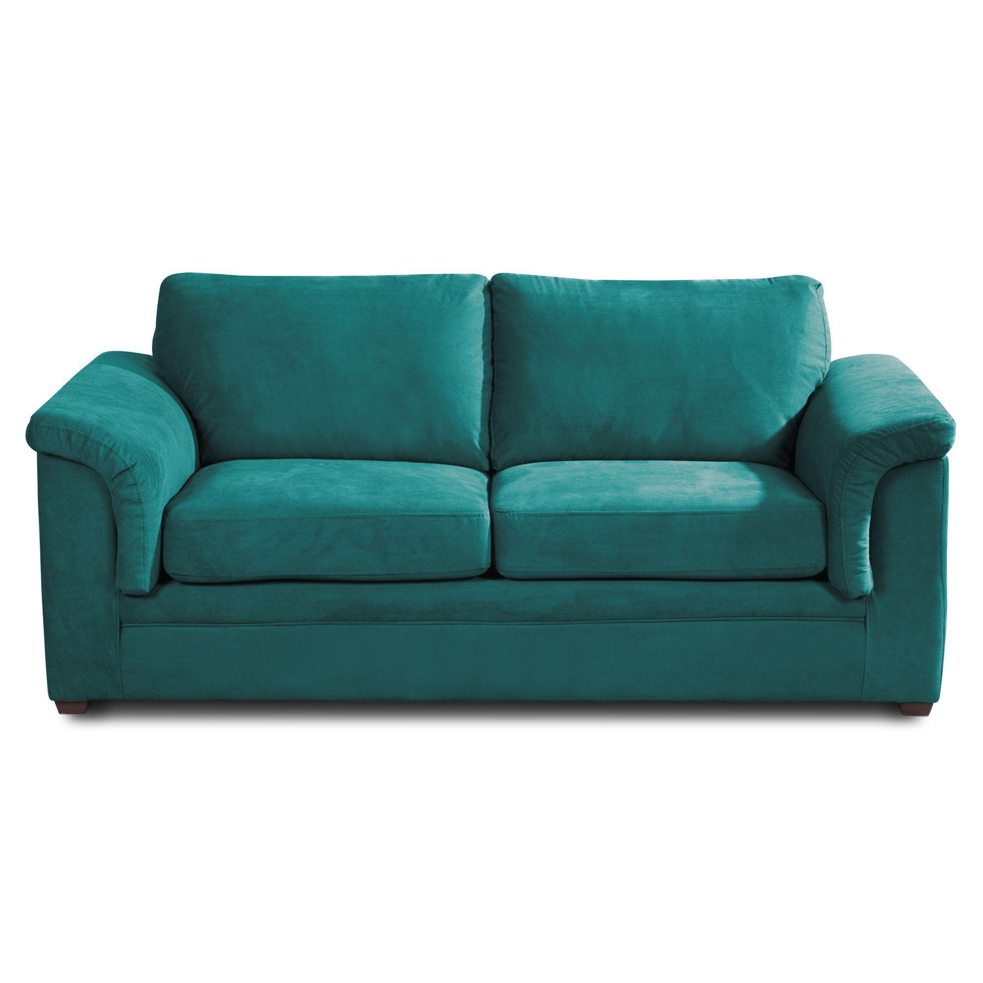 SOFA ANCONA 3C TELA  VELVET  TURQUESA-2