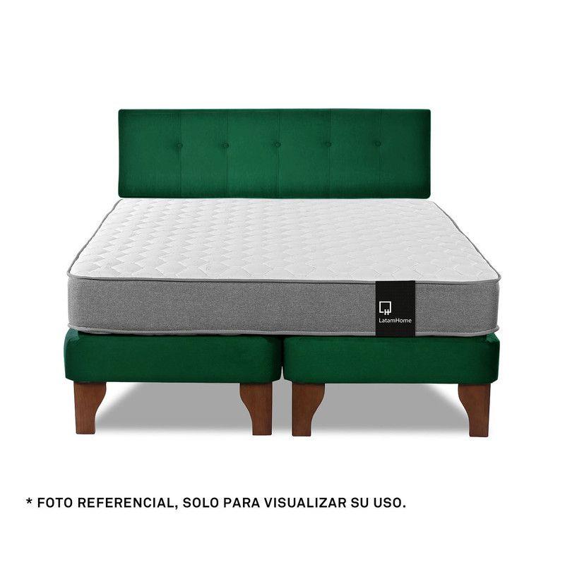 Respaldo Best Tela Verde 2 Plazas-3