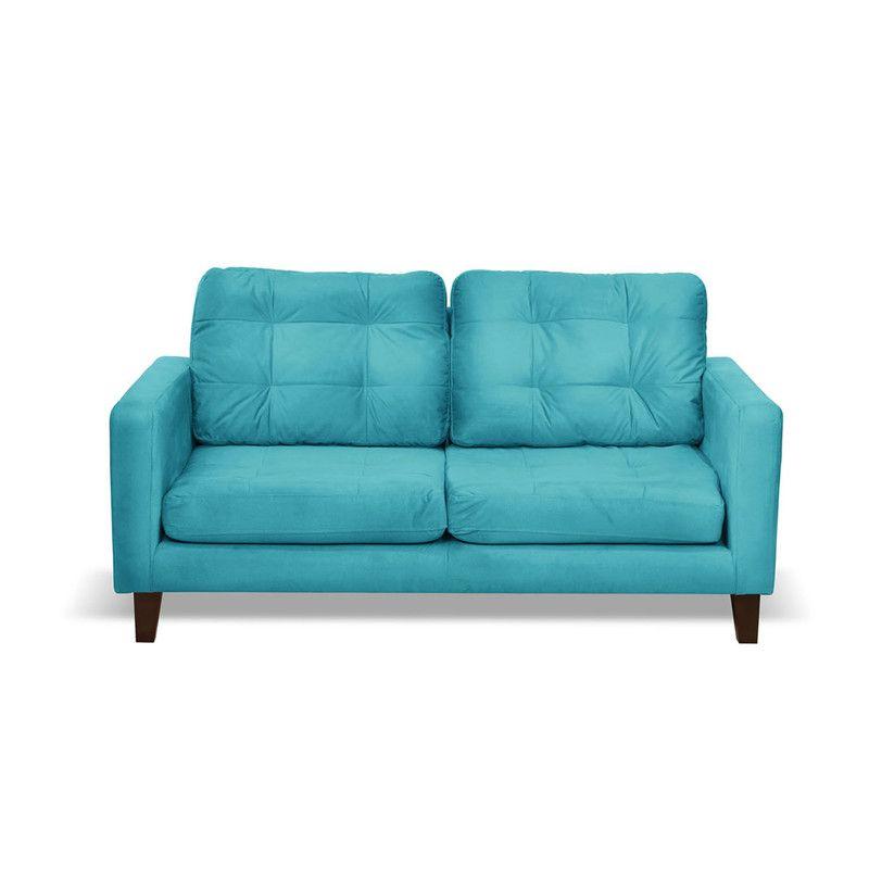 Sofa Napoles 2C Tela  Velvet  Turquesa-0