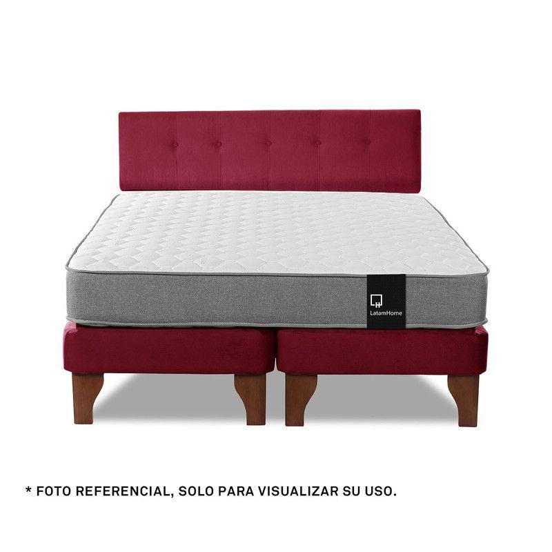 Respaldo Best Tela Burdeo 2 Plazas-3