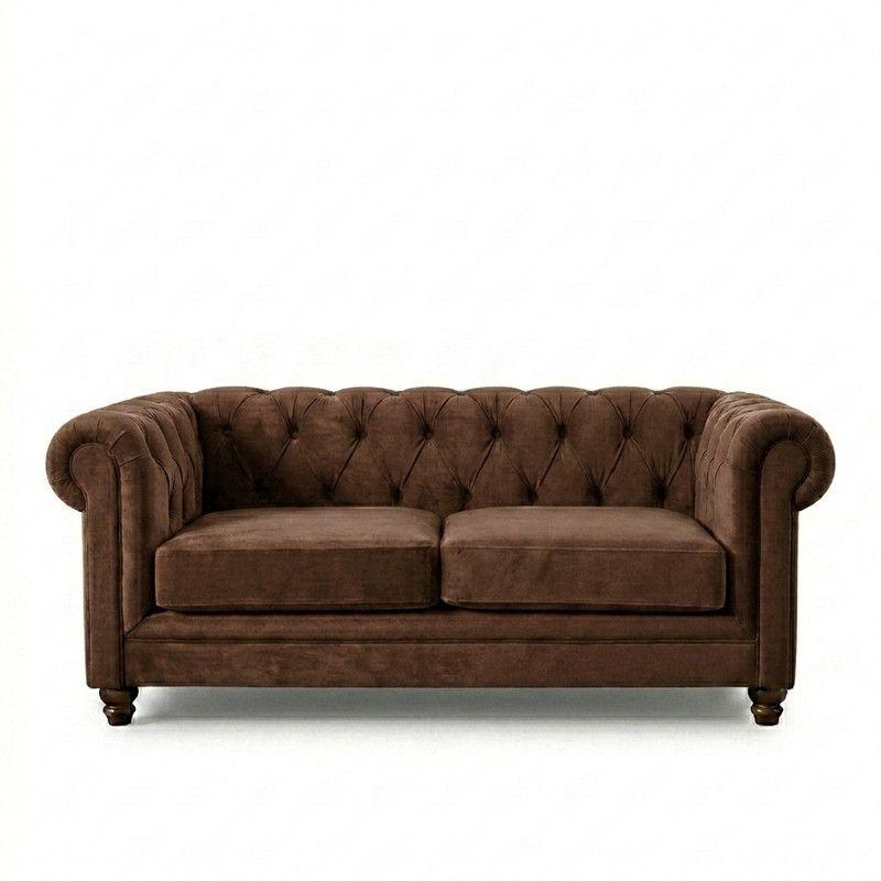 SOFA FLORENCIA 2C TELA VELVET CHOCOLATE-1