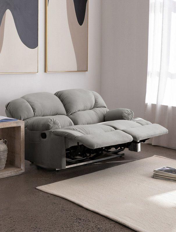 Bergere Perugia Reclinable 2 Cuerpos Tela Velvet-0