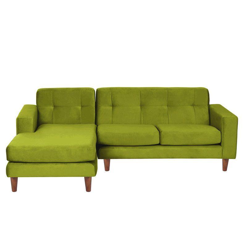 Sofa Chaiselong Izq Salerno Tela  Velvet  Pistacho-0