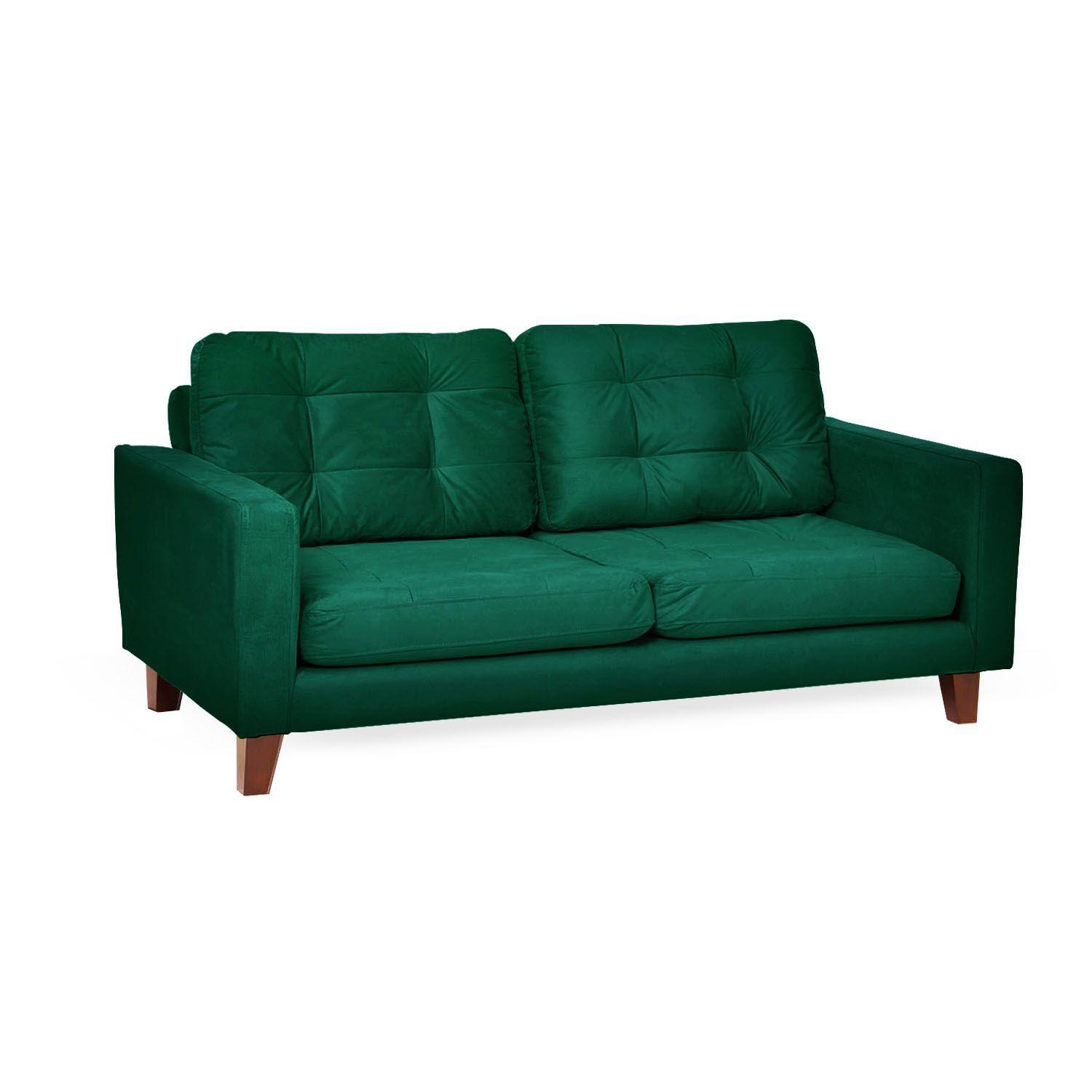 SOFA NAPOLES 3C TELA  VELVET  VERDE-2