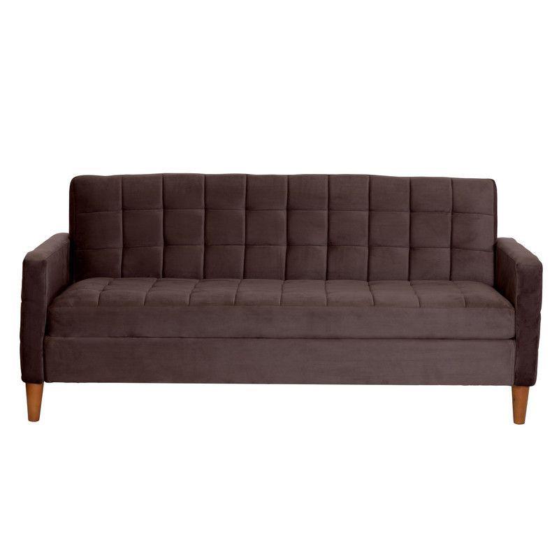 FUTON GENOVA  TELA VELVET CHOCOLATE-2