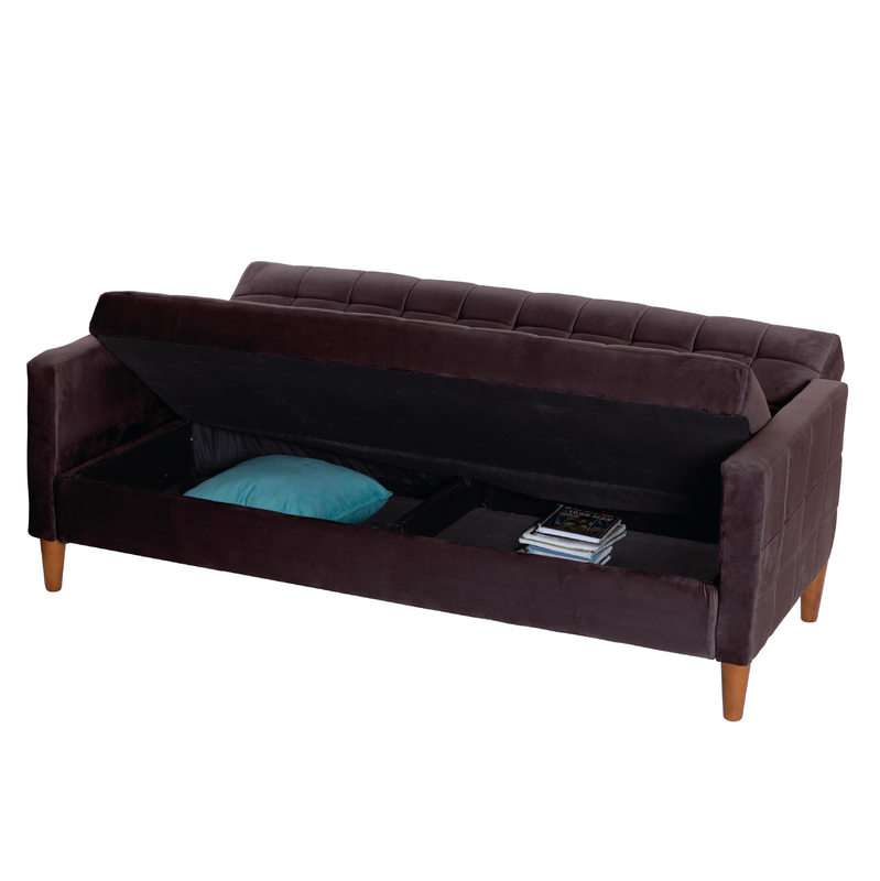 FUTON GENOVA  TELA VELVET CHOCOLATE-6
