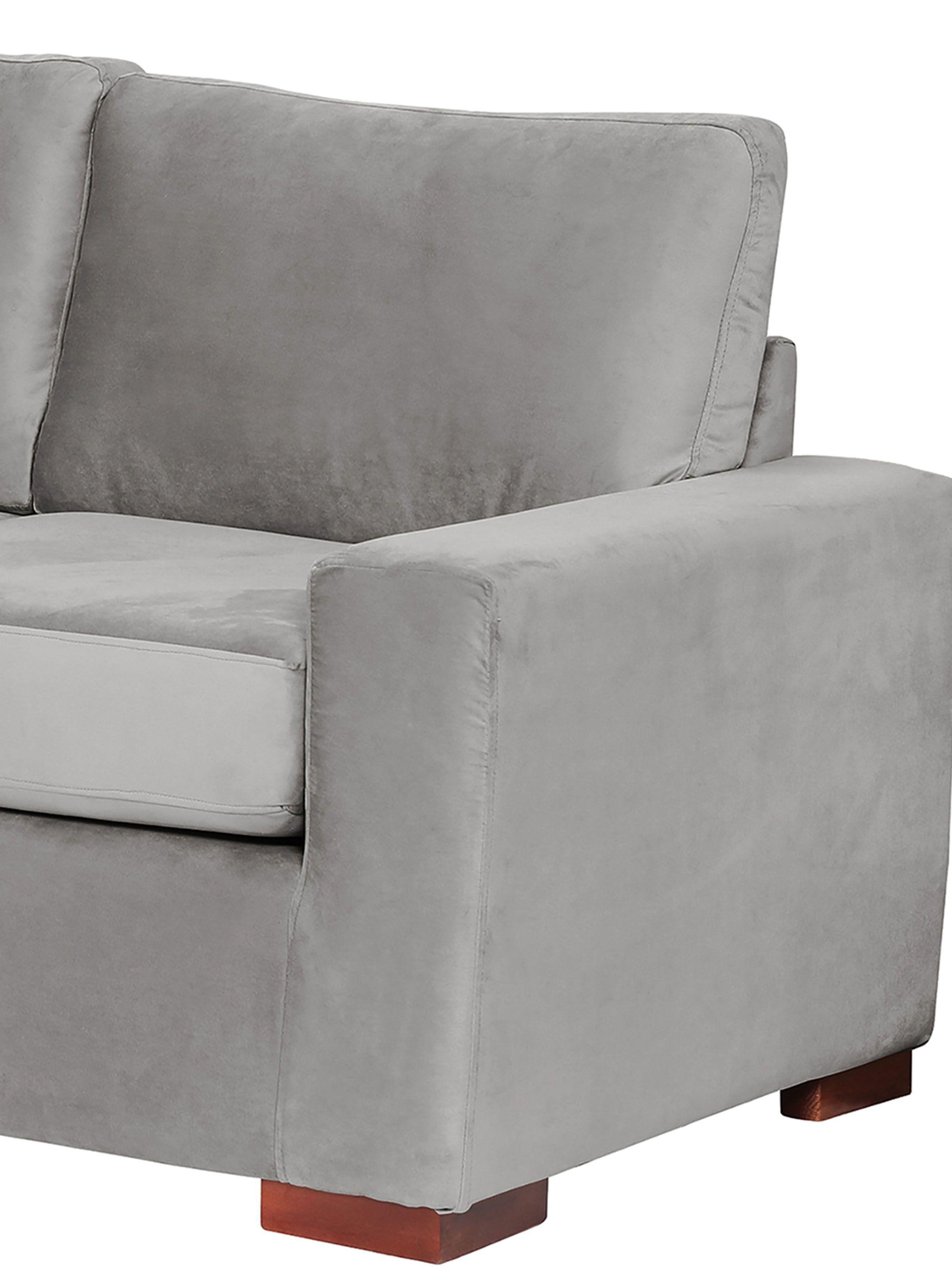 SOFA LIVORNO 3C TELA VELVET GRIS-2