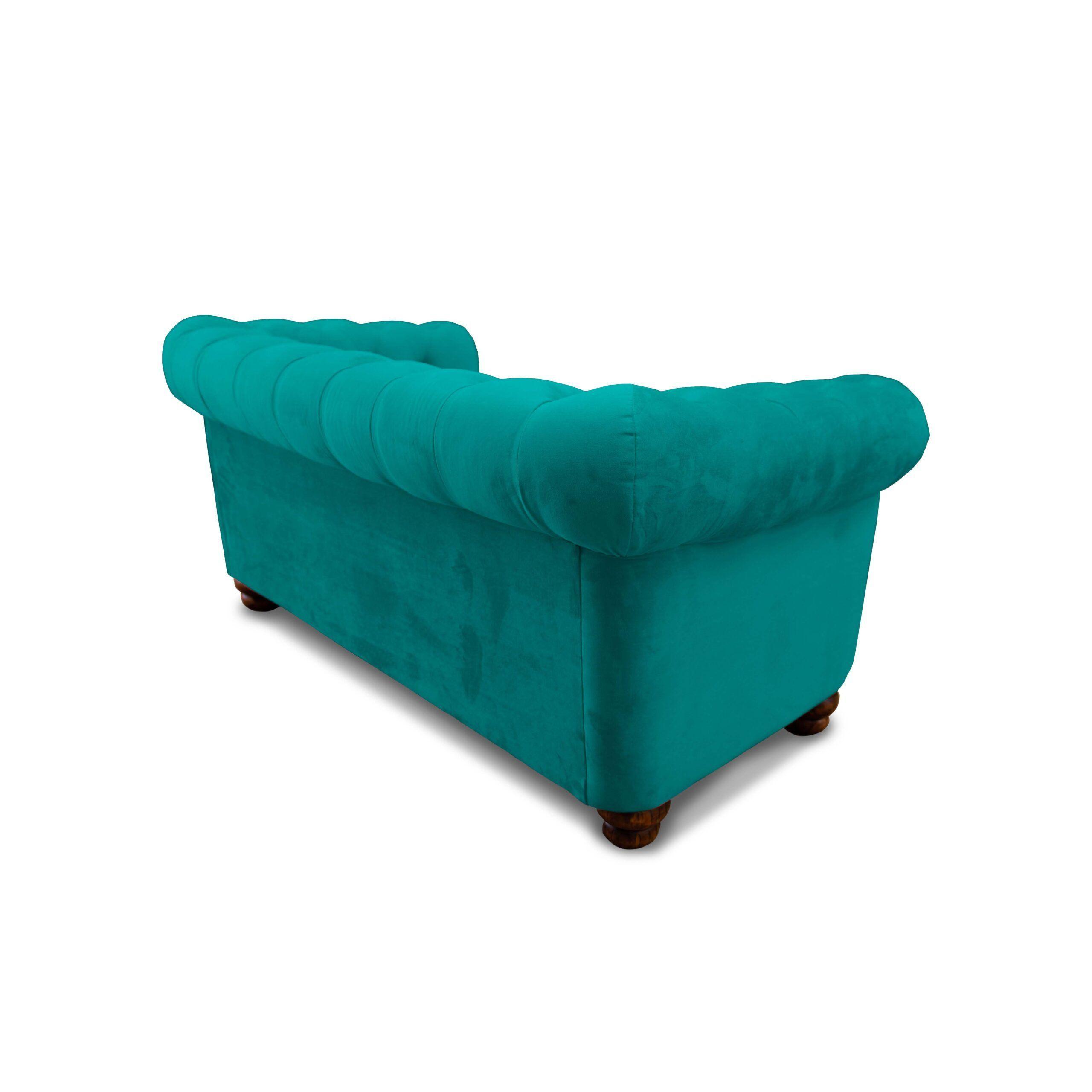SOFA FLORENCIA 2C TELA VELVET TURQUESA-2