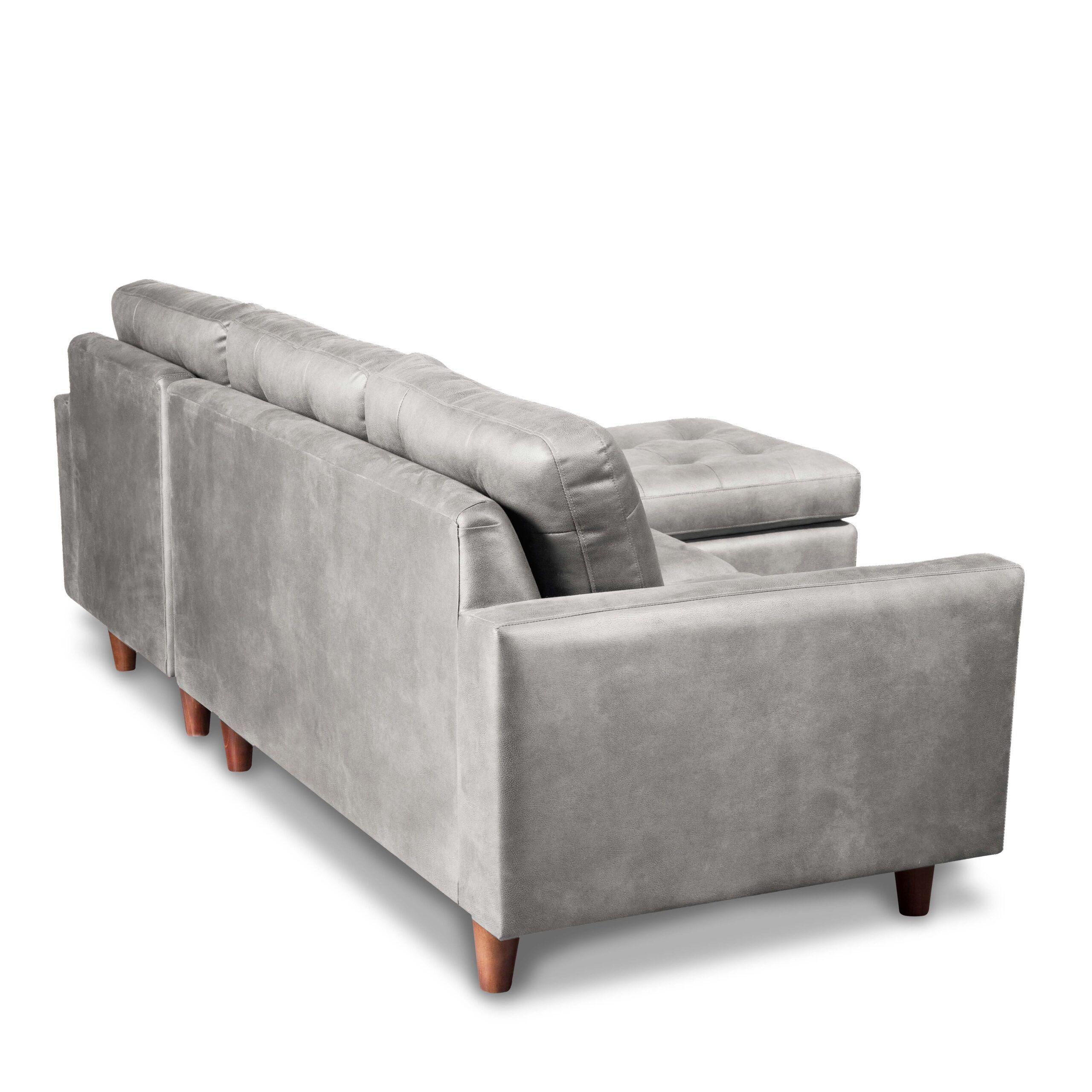 SOFA CHAISELONG DER NAPOLES CUERO KETUCKY GRIS-2