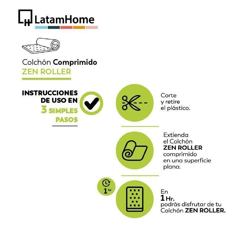 Colchon Comprimido Zen Roller 2 Plazas Espuma-5