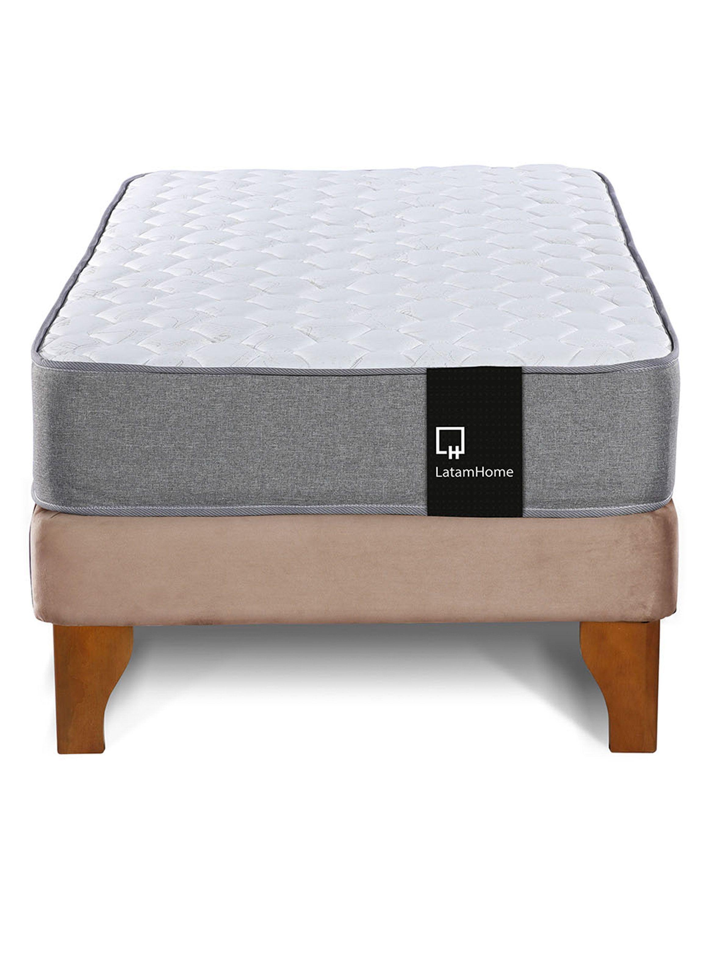 CAMA EUROPEA ZEN PRO TELA BEIGE 1 1/2 PZA-1