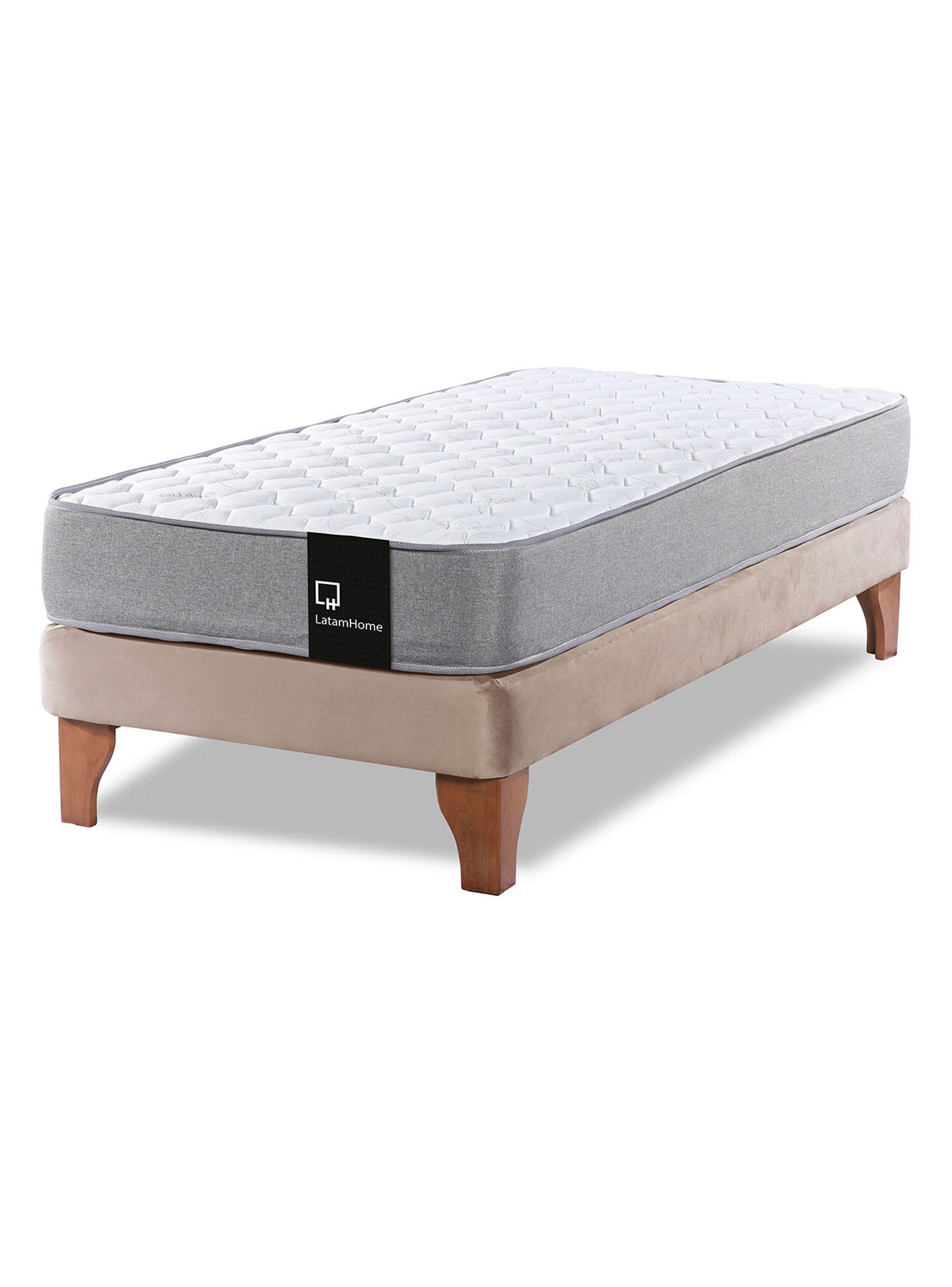 CAMA EUROPEA ZEN PRO TELA BEIGE 1 1/2 PZA-0