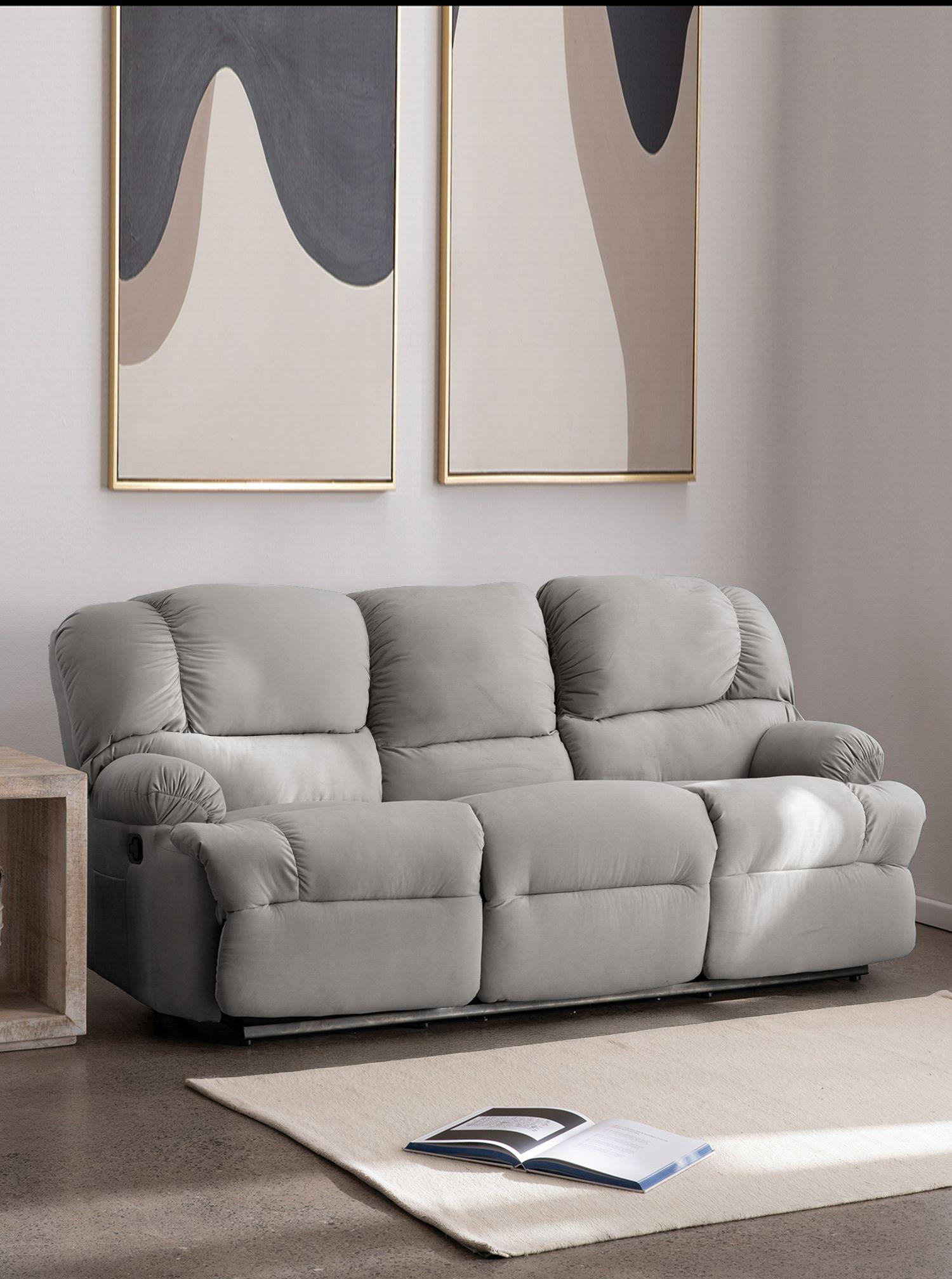 Bergere Perugia Reclinable 3 Cuerpos Tela Velvet-1