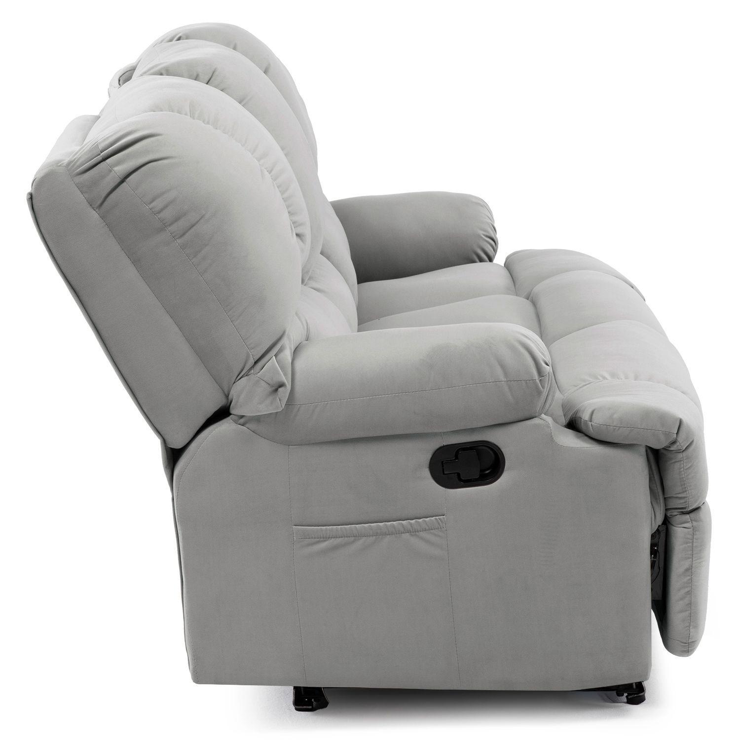 Bergere Perugia Reclinable 3 Cuerpos Tela Velvet-3