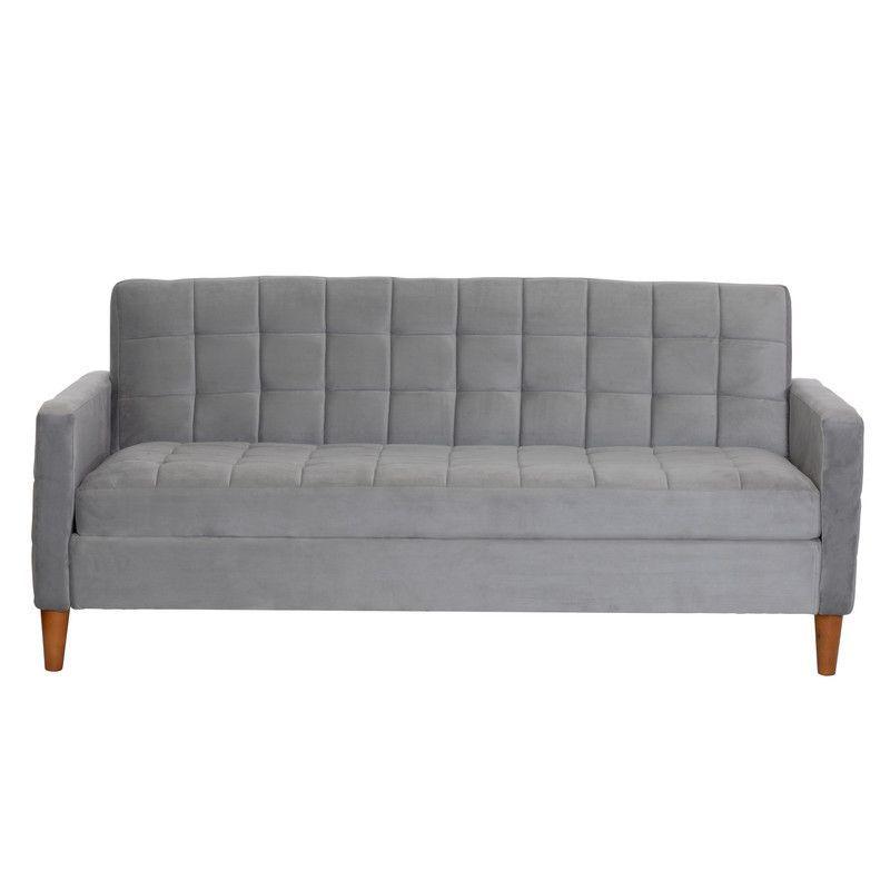 FUTON GENOVA  TELA VELVET GRIS-2